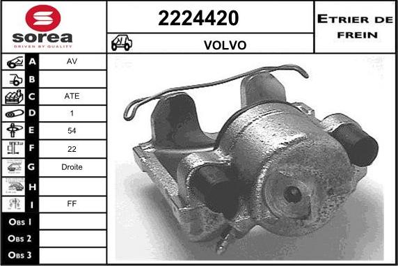 EAI 2224420 - Brake Caliper autospares.lv