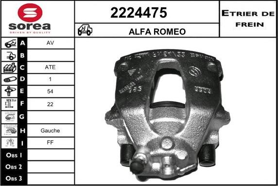 EAI 2224475 - Brake Caliper autospares.lv