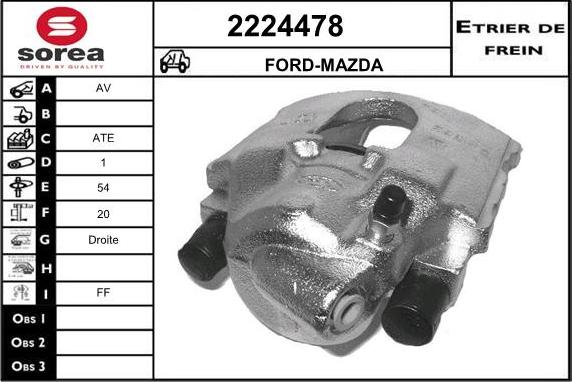 EAI 2224478 - Brake Caliper autospares.lv