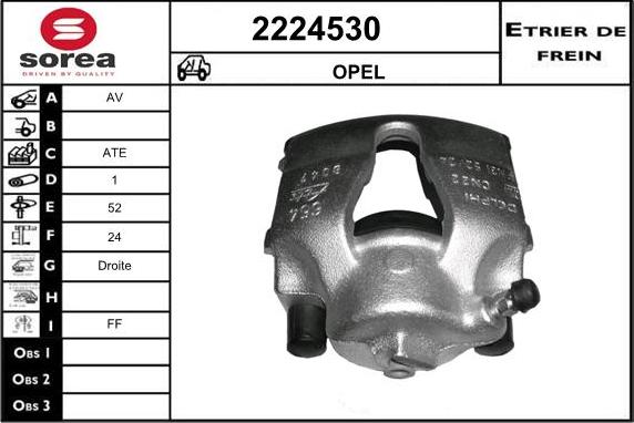 EAI 2224530 - Brake Caliper autospares.lv