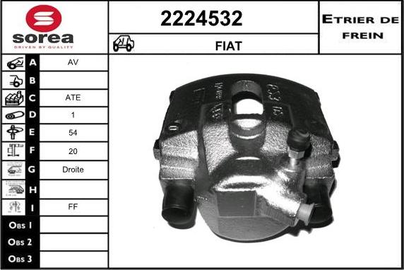 EAI 2224532 - Brake Caliper autospares.lv