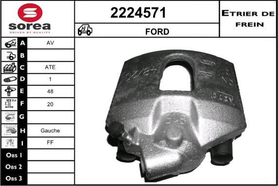 EAI 2224571 - Brake Caliper autospares.lv