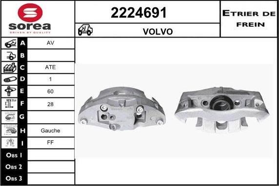 EAI 2224691 - Brake Caliper autospares.lv