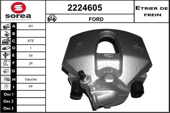 EAI 2224605 - Brake Caliper autospares.lv