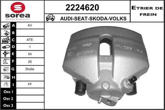 EAI 2224620 - Brake Caliper autospares.lv