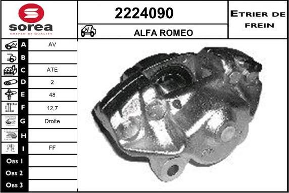 EAI 2224090 - Brake Caliper autospares.lv