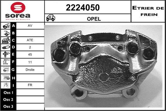 EAI 2224050 - Brake Caliper autospares.lv