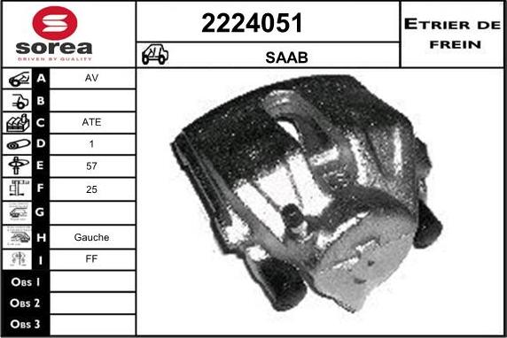 EAI 2224051 - Brake Caliper autospares.lv