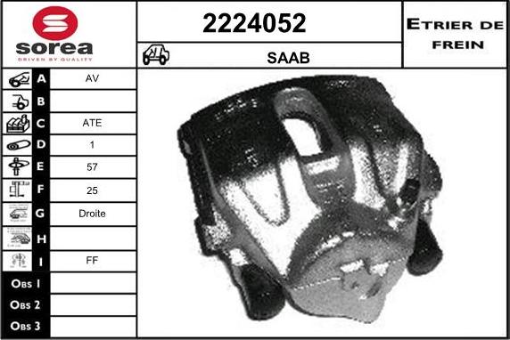 EAI 2224052 - Brake Caliper autospares.lv