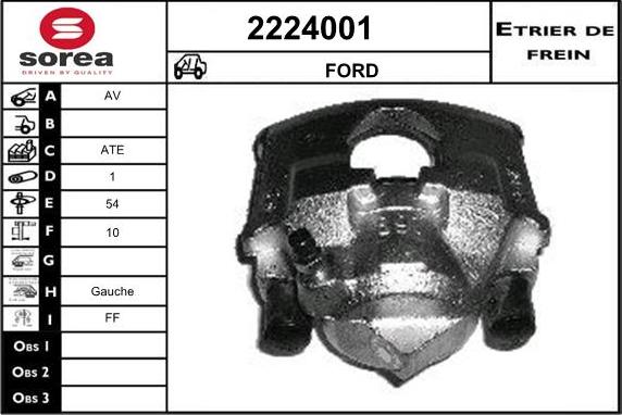 EAI 2224001 - Brake Caliper autospares.lv