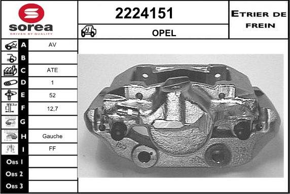 EAI 2224151 - Brake Caliper autospares.lv