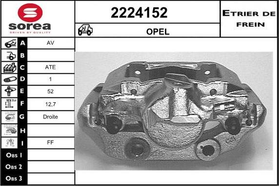 EAI 2224152 - Brake Caliper autospares.lv