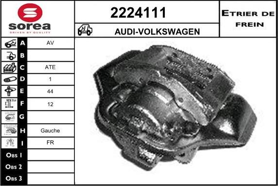 EAI 2224111 - Brake Caliper autospares.lv