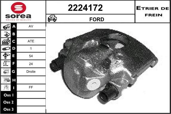 EAI 2224172 - Brake Caliper autospares.lv