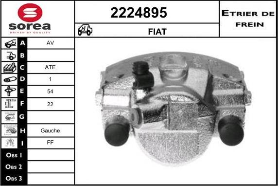 EAI 2224895 - Brake Caliper autospares.lv