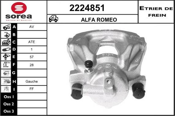 EAI 2224851 - Brake Caliper autospares.lv