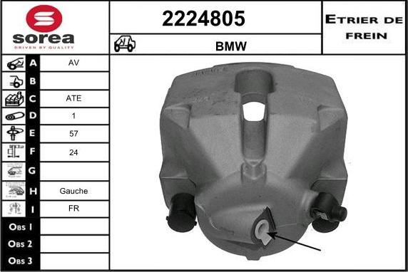 EAI 2224805 - Brake Caliper autospares.lv