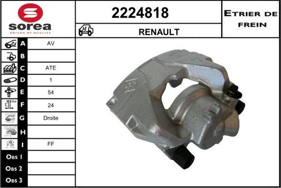 EAI 2224818 - Brake Caliper autospares.lv