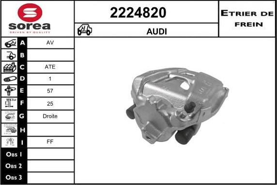 EAI 2224820 - Brake Caliper autospares.lv