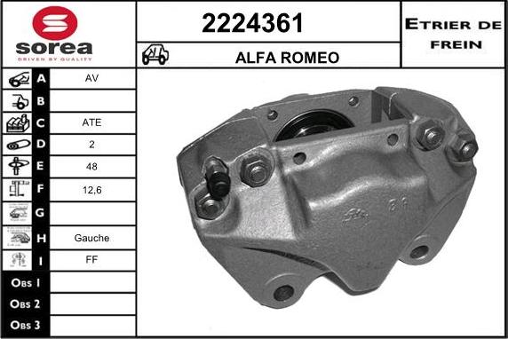 EAI 2224361 - Brake Caliper autospares.lv