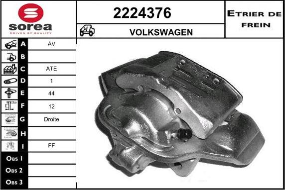 EAI 2224376 - Brake Caliper autospares.lv