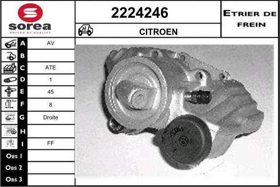 EAI 2224246 - Brake Caliper autospares.lv