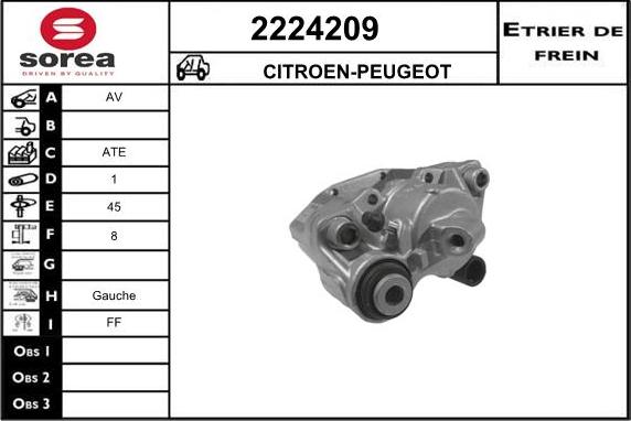 EAI 2224209 - Brake Caliper autospares.lv