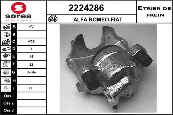 EAI 2224286 - Brake Caliper autospares.lv