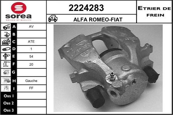 EAI 2224283 - Brake Caliper autospares.lv