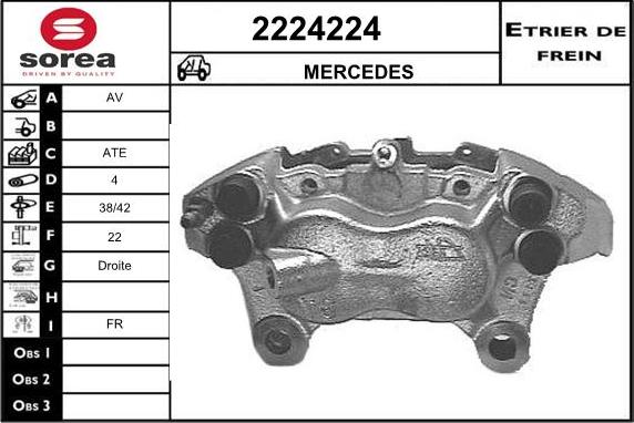EAI 2224224 - Brake Caliper autospares.lv