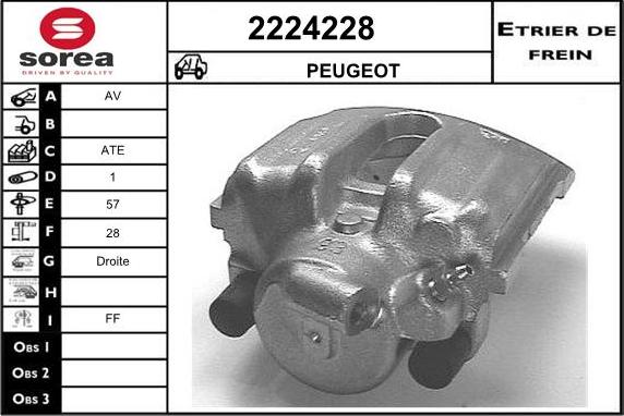 EAI 2224228 - Brake Caliper autospares.lv