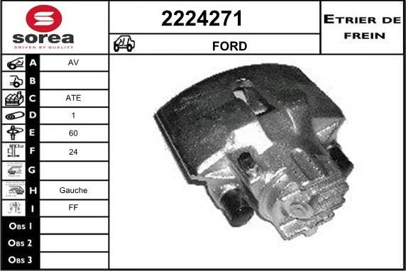 EAI 2224271 - Brake Caliper autospares.lv