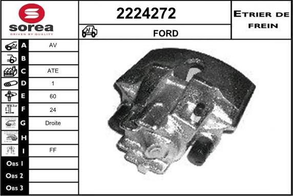 EAI 2224272 - Brake Caliper autospares.lv