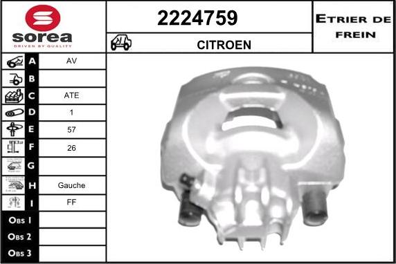 EAI 2224759 - Brake Caliper autospares.lv