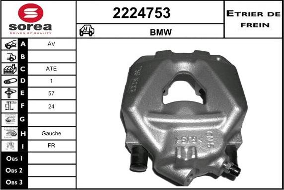 EAI 2224753 - Brake Caliper autospares.lv