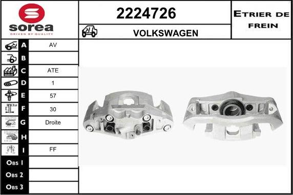 EAI 2224726 - Brake Caliper autospares.lv