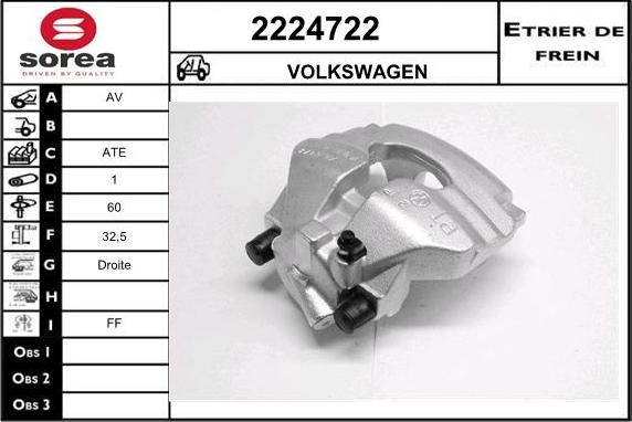 EAI 2224722 - Brake Caliper autospares.lv