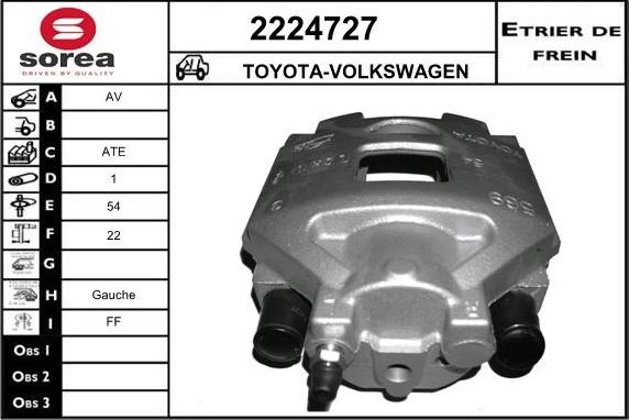 EAI 2224727 - Brake Caliper autospares.lv