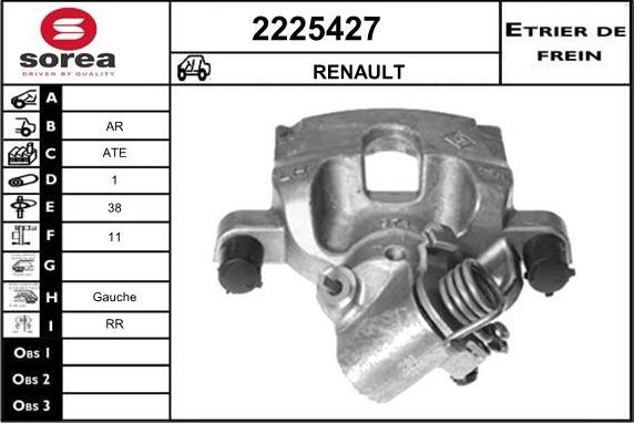 EAI 2225427 - Brake Caliper autospares.lv