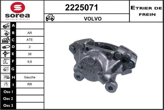 EAI 2225071 - Brake Caliper autospares.lv