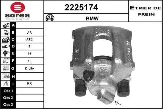 EAI 2225174 - Brake Caliper autospares.lv