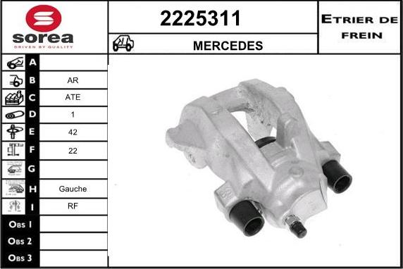 EAI 2225311 - Brake Caliper autospares.lv