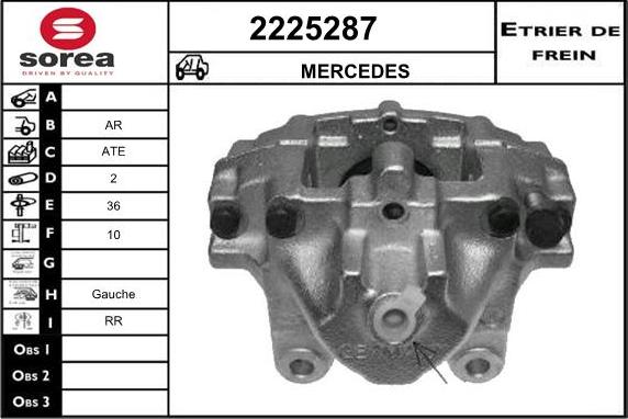 EAI 2225287 - Brake Caliper autospares.lv