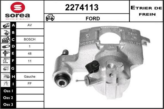 EAI 2274113 - Brake Caliper autospares.lv