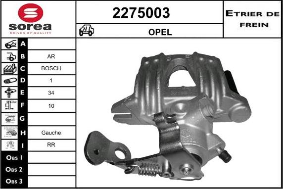 EAI 2275003 - Brake Caliper autospares.lv