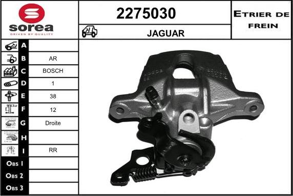 EAI 2275030 - Brake Caliper autospares.lv