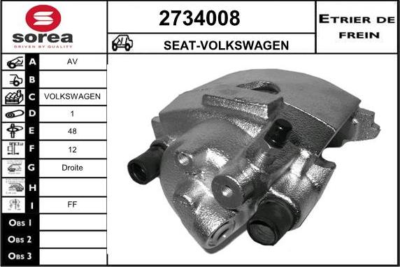 EAI 2734008 - Brake Caliper autospares.lv