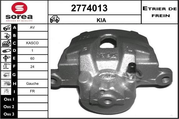 EAI 2774013 - Brake Caliper autospares.lv