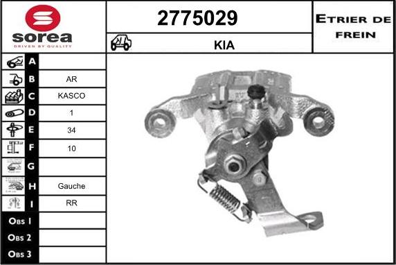 EAI 2775029 - Brake Caliper autospares.lv