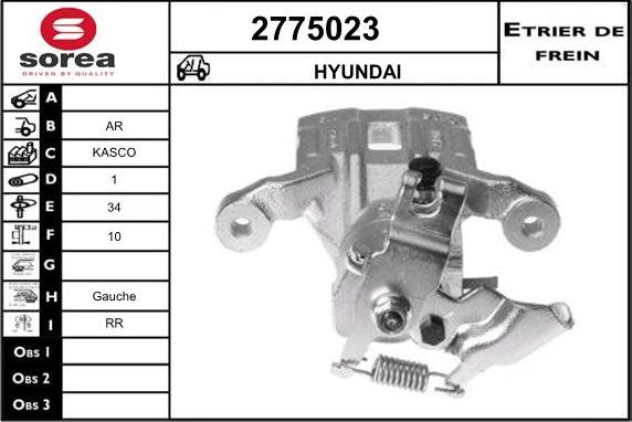 EAI 2775023 - Brake Caliper autospares.lv